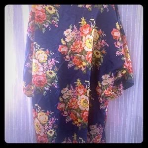 Floral Satin Robe